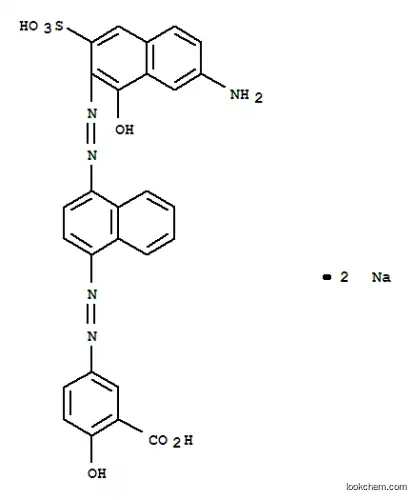 Molecular Structure of 3442-21-5 (disodium 5-[[4-[(7-amino-1-hydroxy-3-sulphonato-2-naphthyl)azo]-1-naphthyl]azo]salicylate)