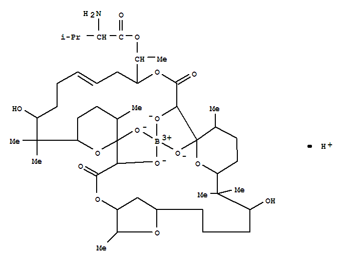 Borate(1-),[(1R)-1-[(1S,2R,5S,6R,8R,12R,14S,17R,18S,19R,22S,24Z,28S,30S,33R)-1,2,18,19-tetra(hydroxy-kO)-12,28-dihydroxy-6,13,13,17,29,29,33-heptamethyl-3,20-dioxo-4,7,21,34,35-pentaoxatetracyclo[28.3