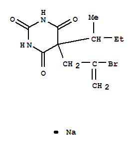 2,4,6(1H,3H,5H)-Pyrimidinetrione,5-(2-bromo-2-propen-1-yl)-5-(1-methylpropyl)-, sodium salt (1:1)