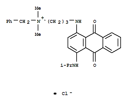 Benzenemethanaminium,N-[3-[[9,10-dihydro-4-[(1-methylethyl)amino]-9,10-dioxo-1-anthracenyl]amino]propyl]-N,N-dimethyl-,chloride (1:1)