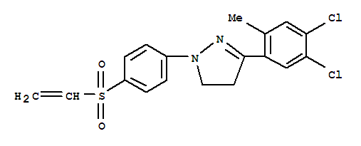 1H-Pyrazole,3-(4,5-dichloro-2-methylphenyl)-1-[4-(ethenylsulfonyl)phenyl]-4,5-dihydro-