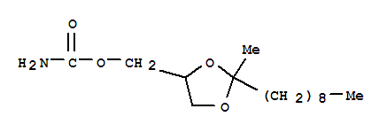 1,3-Dioxolane-4-methanol,2-methyl-2-nonyl-, 4-carbamate cas  3567-40-6