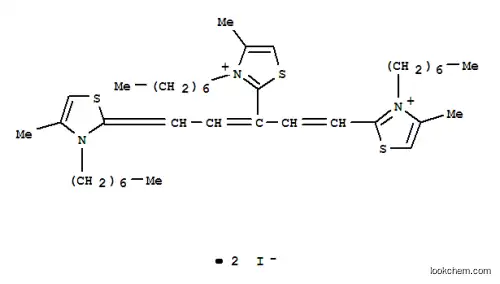 Molecular Structure of 3571-88-8 (2,2'-[3-[(3-heptyl-4-methyl-3H-thiazol-2-ylidene)ethylidene]propenylene]bis[3-heptyl-4-methylthiazolium] diiodide)
