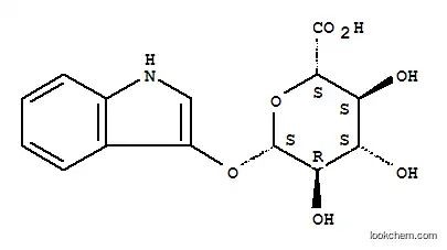 Molecular Structure of 35804-66-1 (3-Indoxyl-beta-D-glucuronic acid cyclohexylammonium salt)