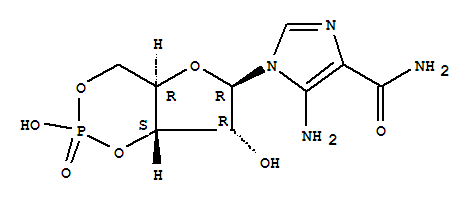 1H-Imidazole-4-carboxamide,5-amino-1-(3,5-O-phosphinico-b-D-ribofuranosyl)- (9CI) cas  35908-14-6