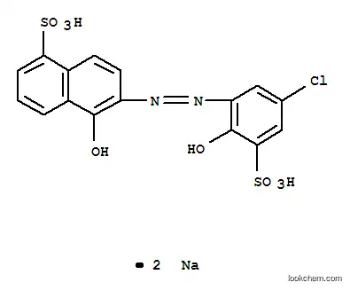 Molecular Structure of 3624-68-8 (6-(5-Chloro-2-hydroxy-4-sulfophenylazo)-5-hydroxy-1-naphthalenesulfonic acid disodium salt)