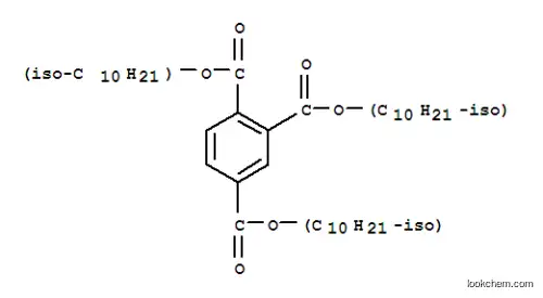 Molecular Structure of 36631-30-8 (1,2,4-Benzenetricarboxylicacid, 1,2,4-triisodecyl ester)