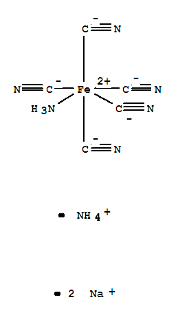 Ferrate(3-),amminepentakis(cyano-C)-, ammonium disodium, (OC-6-22)- (9CI)