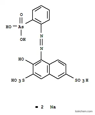 2,7-Naphthalenedisulfonicacid, 4-[2-(2-arsonophenyl)diazenyl]-3-hydroxy-, sodium salt (1:2)