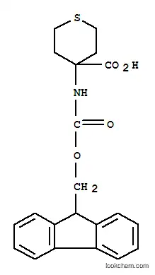 Molecular Structure of 368866-35-7 (4-(9H-FLUOREN-9-YLMETHOXYCARBONYLAMINO)-TETRAHYDRO-THIOPYRAN-4-CARBOXYLIC ACID)