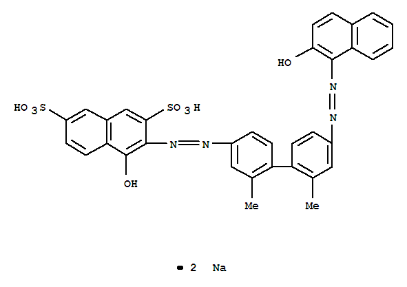 2,7-Naphthalenedisulfonicacid,4-hydroxy-3-[2-[4'-[2-(2-hydroxy-1-naphthalenyl)diazenyl]-2,2'-dimethyl[1,1'-biphenyl]-4-yl]diazenyl]-,sodium salt (1:2)
