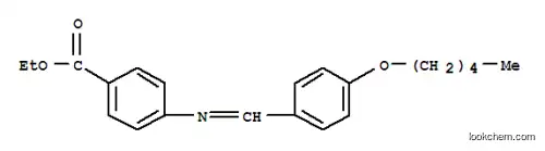 Molecular Structure of 37168-42-6 (ETHYL 4-(4-PENTYLOXYBENZYLIDENEAMINO)BENZOATE)