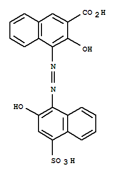 2-Naphthalenecarboxylicacid, 3-hydroxy-4-[2-(2-hydroxy-4-sulfo-1-naphthalenyl)diazenyl]-(3737-95-9)