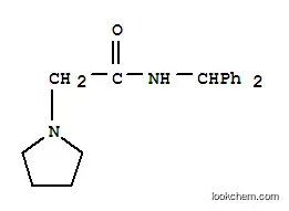 Molecular Structure of 37390-27-5 (N-(Diphenylmethyl)-1-pyrrolidineacetamide)