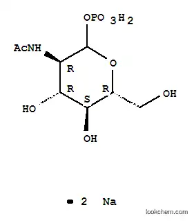 Molecular Structure of 374726-40-6 (N-ACETYL-ALPHA-D-GLUCOSAMINE-1-PHOSPHATE DISODIUM SALT)