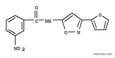 Molecular Structure of 37853-41-1 (Benzamide, N-(3-(2-furanyl)-5-isoxazolyl)-3-nitro-)