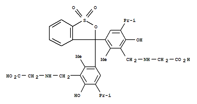 Glycine,N,N'-[(1,1-dioxido-3H-2,1-benzoxathiol-3-ylidene)bis[[6-hydroxy-2-methyl-5-(1-methylethyl)-3,1-phenylene]methylene]]bis-