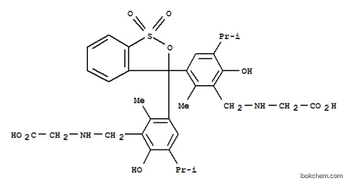 Molecular Structure of 3810-63-7 (GLYCINETHYMOL BLUE)