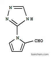 Molecular Structure of 383136-37-6 (1H-Pyrrole-2-carboxaldehyde,1-(1H-1,2,4-triazol-3-yl)-(9CI))