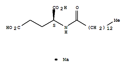 Sodium hydrogen N-(1-oxotetradecyl)-L-glutamate