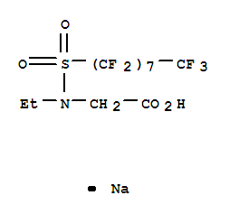 Glycine,N-ethyl-N-[(1,1,2,2,3,3,4,4,5,5,6,6,7,7,8,8,8-heptadecafluorooctyl)sulfonyl]-,sodium salt (1:1)