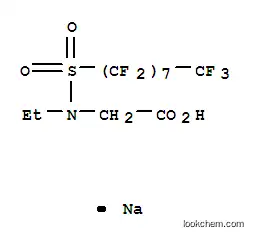Molecular Structure of 3871-50-9 (sodium N-ethyl-N-[(heptadecafluorooctyl)sulphonyl]glycinate)