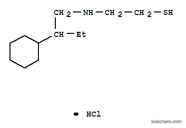 Molecular Structure of 38920-58-0 (2-((2-Cyclohexylbutyl)amino)ethanethiol hydrochloride)