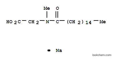 Molecular Structure of 4028-10-8 (sodium N-methyl-N-(1-oxohexadecyl)aminoacetate)