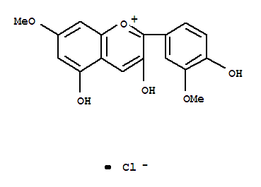1-Benzopyrylium,3,5-dihydroxy-2-(4-hydroxy-3-methoxyphenyl)-7-methoxy-, chloride (1:1)