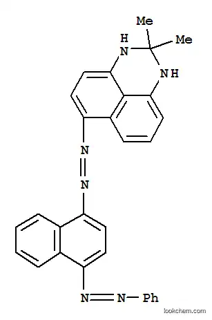 1H-Pyrimidine, 2,3-dihydro-2,2-dimethyl-6-((4-(phenylazo)-1-naphthalenyl)azo)-