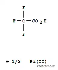 Molecular Structure of 42196-31-6 (Palladium(II) trifluoroacetate)