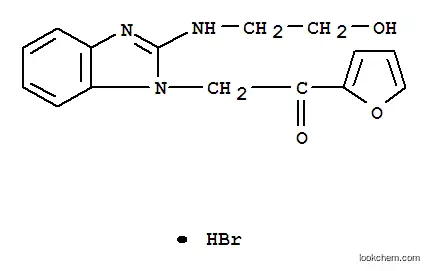 Molecular Structure of 435345-13-4 (1-FURAN-2-YL-2-[2-(2-HYDROXY-ETHYLAMINO)-BENZOIMIDAZOL-1-YL]-ETHANONE)
