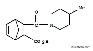 Molecular Structure of 436810-99-0 (3-(4-METHYL-PIPERIDINE-1-CARBONYL)-BICYCLO[2.2.1]HEPT-5-ENE-2-CARBOXYLIC ACID)