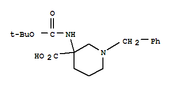 1-Benzyl-3-((tert-butoxycarbonyl)amino)piperidine-3-carboxylic acid
