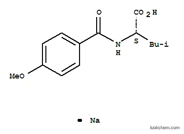 Molecular Structure of 438581-55-6 (2-(4-METHOXY-BENZOYLAMINO)-4-METHYL-PENTANOIC ACID)
