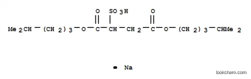 Molecular Structure of 4632-96-6 (sodium 1,4-diisohexyl sulphonatosuccinate)