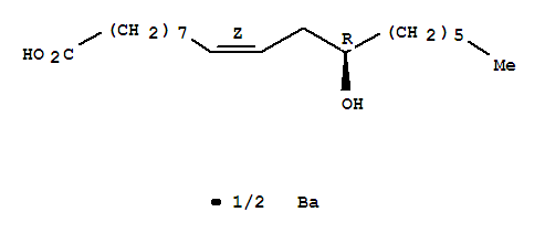 9-Octadecenoic acid,12-hydroxy-, barium salt (2:1), (9Z,12R)- cas  4722-99-0