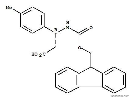 Molecular Structure of 479064-98-7 (FMOC-(R)-3-AMINO-3-(4-METHYL-PHENYL)-PROPIONIC ACID)