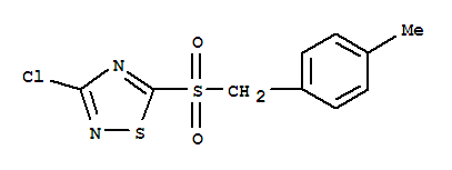 3-CHLORO-5-(4-METHYLBENZYLSULFONYL)-1,2,4-THIADIAZOLE