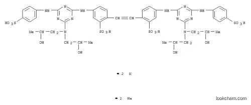Molecular Structure of 49831-05-2 (dipotassium disodium 4,4'-bis[[4-[bis(2-hydroxypropyl)amino]-6-[(4-sulphonatophenyl)amino]-1,3,5-triazin-2-yl]amino]stilbene-2,2'-disulphonate)