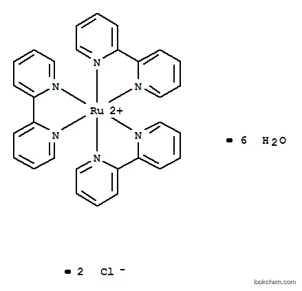 Molecular Structure of 50525-27-4 (TRIS(2,2'-BIPYRIDYL)RUTHENIUM(II) CHLORIDE HEXAHYDRATE)