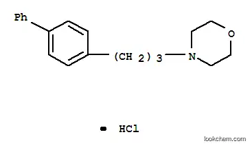 Molecular Structure of 50910-37-7 (4-(3-(4-Biphenylyl)propyl)morpholine hydrochloride)