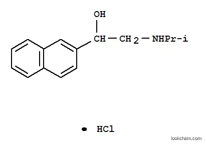 Molecular Structure of 51-02-5 (2-ISOPROPYLAMINO-1-(2-NAPHTHYL)ETHANOL HYDROCHLORIDE)
