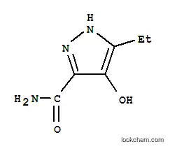 Molecular Structure of 51173-01-4 (1H-Pyrazole-3-carboxamide,  5-ethyl-4-hydroxy-)