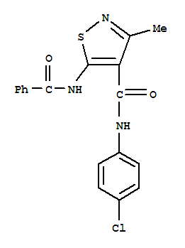 5-(benzoylamino)-N-(4-chlorophenyl)-3-methyl-4-isothiazolecarboxamide