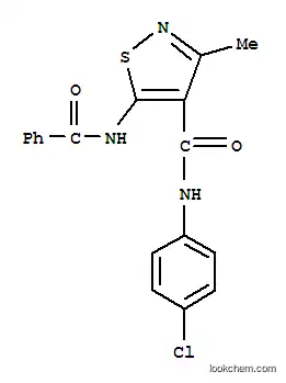 Molecular Structure of 51287-57-1 (5-(benzoylamino)-N-(4-chlorophenyl)-3-methyl-4-isothiazolecarboxamide)