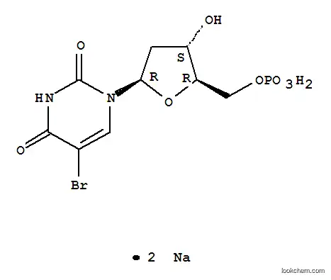Molecular Structure of 51432-32-7 (5-Bromo-2'-deoxy-5'-uridylic acid disodium salt)