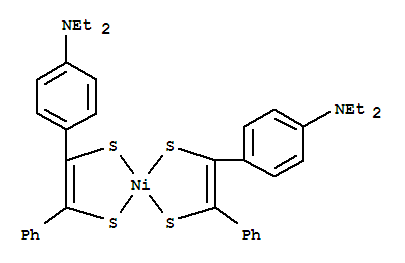 Nickel,bis[1-[4-(diethylamino)phenyl]-2-phenyl-1,2-ethenedithiolato(2-)-kS1,kS2]-