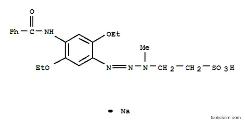 Molecular Structure of 5165-82-2 (sodium 2-[3-(4-benzamido-2,5-diethoxyphenyl)-1-methyl-2-triazen-]ethanesulphonate)