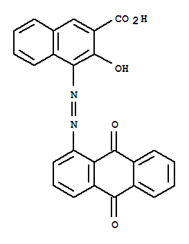 2-Naphthalenecarboxylicacid, 4-[2-(9,10-dihydro-9,10-dioxo-1-anthracenyl)diazenyl]-3-hydroxy-